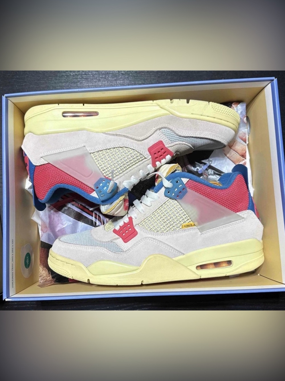 Size 13 - Jordan 4 Retro x Union LA Mid Guava Ice